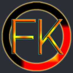 Logo FK red orange